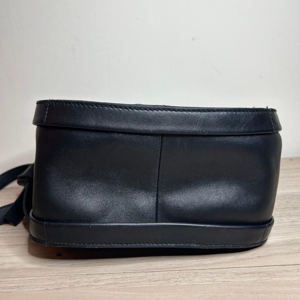 Madewell Sydney Crossbody Bag Womens Small Black Leather Handbag EUC - Picture 2 of 7